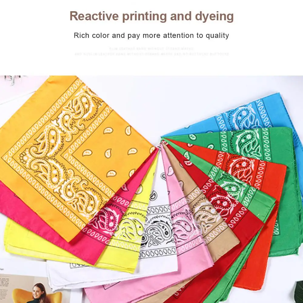 Шарф повязка для волос в стиле хип хоп Бандана с добавлением хлопка