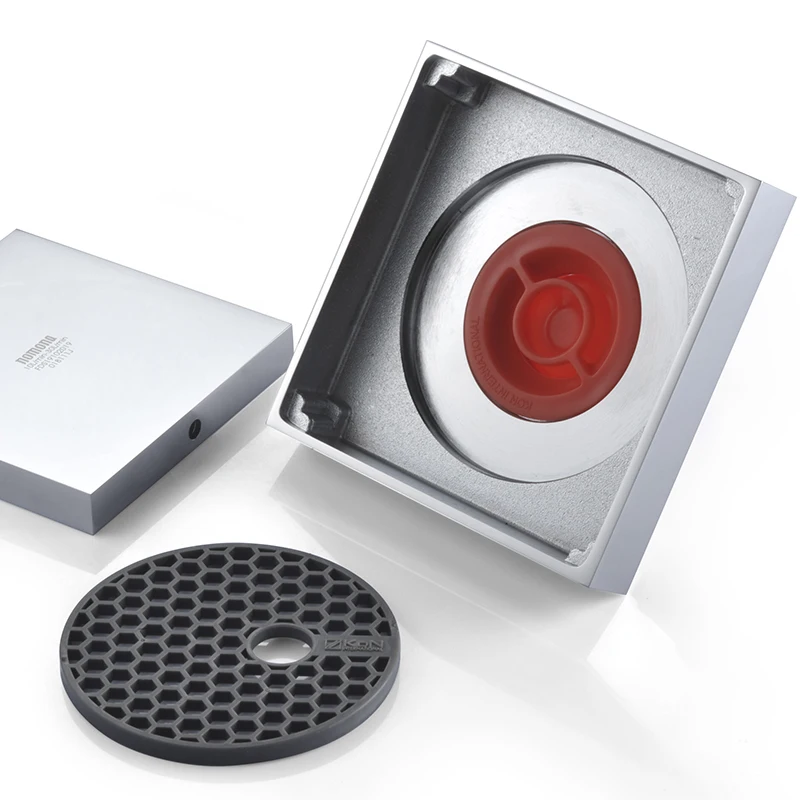 Латунный квадратный Слив для пола с автоматическим закрытием