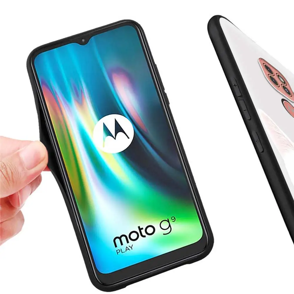 

Cat Cute Kitten Soft Case For Motorola G8 Power Lite One Hyper Fusion E6s G 5G Stylus Edge G9 Play E7 Plus Silicone Cover