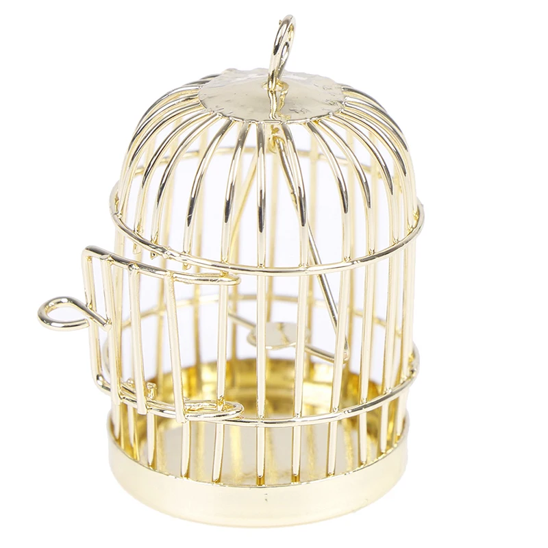 

1:12 Dollhouse Miniature Furniture Metal Bird Cage For Dollhouse Decor Dollhouse Birdcage