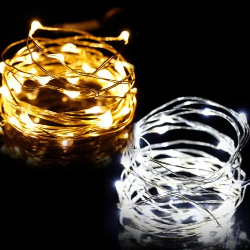 

Led Copper Warm White Lighting Light String For Outdoor Vine Lights Christmas Wedding Background Room Fairy Tree Decor Wate B6F4