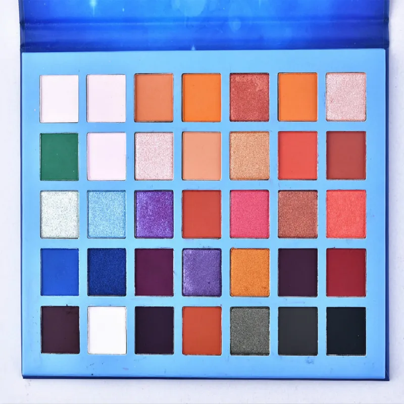 35 цветов матовые Перламутровые тени для век звездная палитра теней стойкая