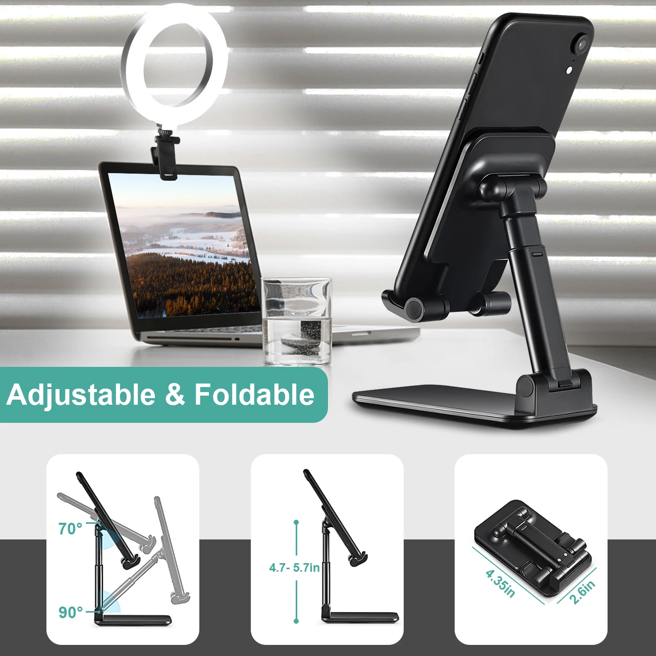 Кольцевой светильник для селфи светодиодный видеоконференции 2 шт. в упаковке со