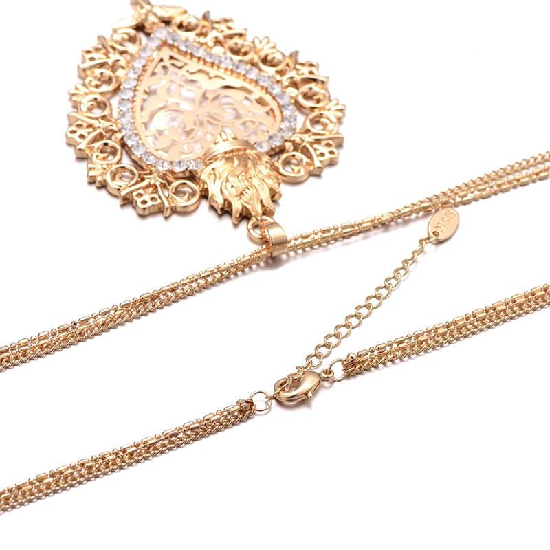 Ожерелье Shefly с подвеской в форме сердца ангела для женщин кубическим цирконием