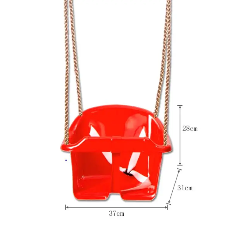 

Rope Swing Seat With Rope & Mounting Rings Kids Baby Kids Toddler Plastic Swing