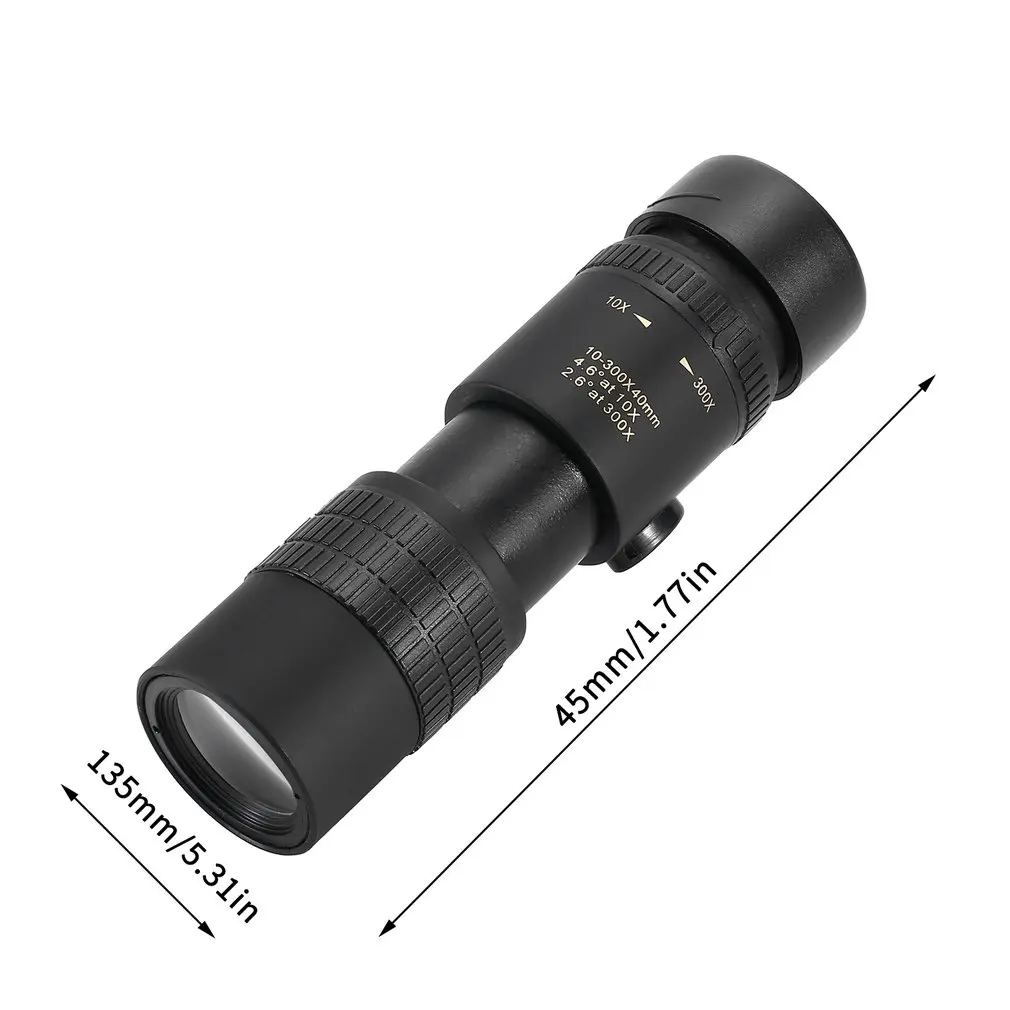 

Portable Practical 10-30040 Monocular High-powered High-definition Low Light Level Continuous Zoom Telescope