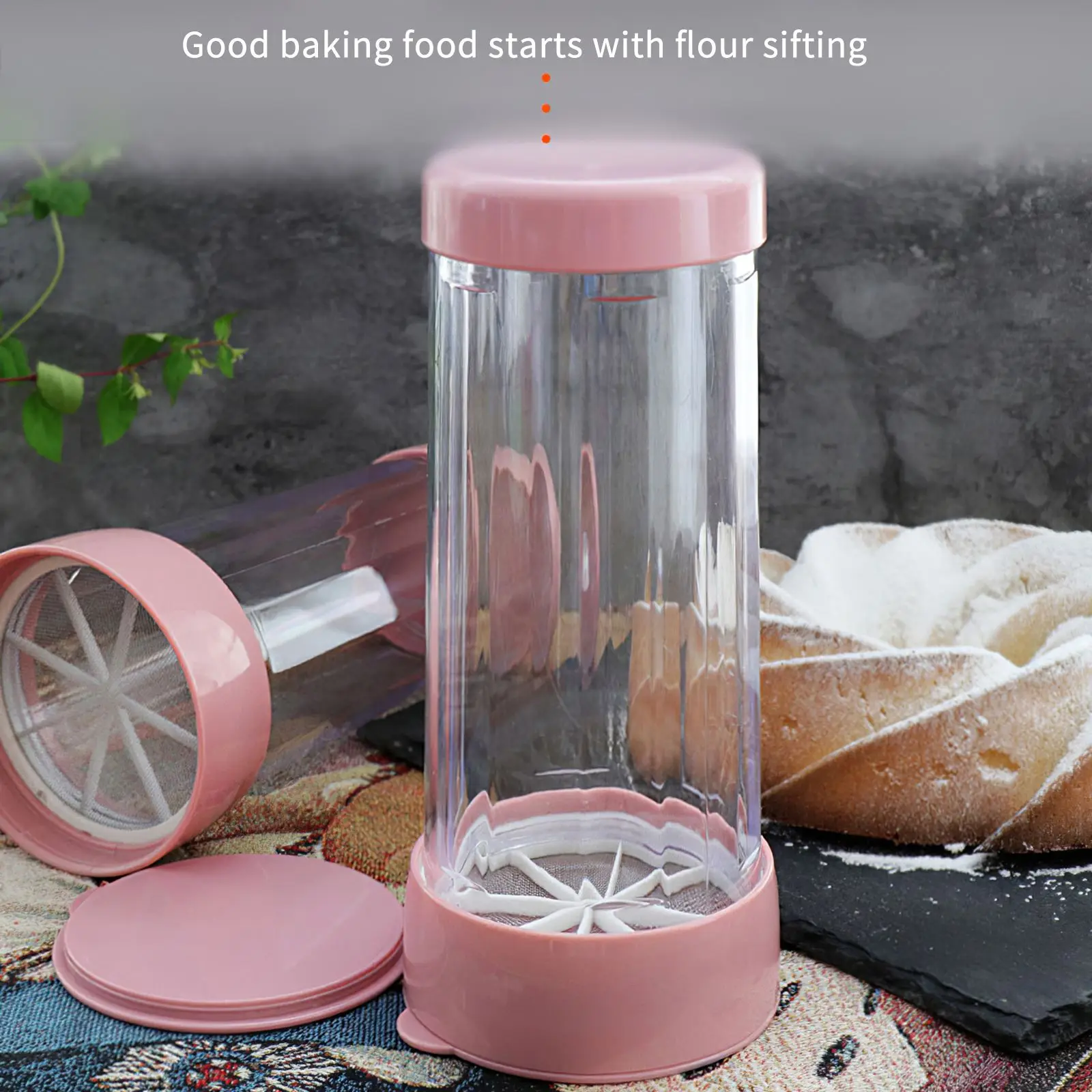 Ручное вращающееся сито для муки сахарная машина из нержавеющей стали кухни