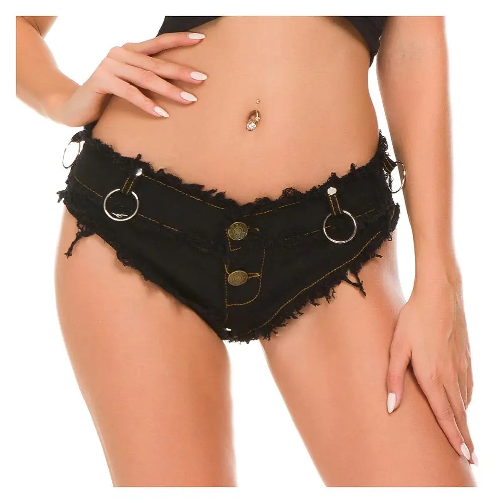 NEEDBO Hot Sexy Women Jeans Booty Shorts Women Mini Low Waist Denim Shorts Women Sexy Club Party Dance Spodenki Short Femme