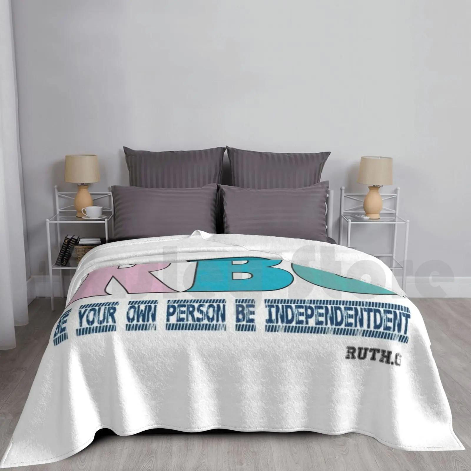 Фото Одеяло R.b.g Be Your Own Person, Be Independent, Рубашка Ruth Bader Ginsburg, Рубашка Rbg, Рубашка Notorious Rbg, Феминизм №1