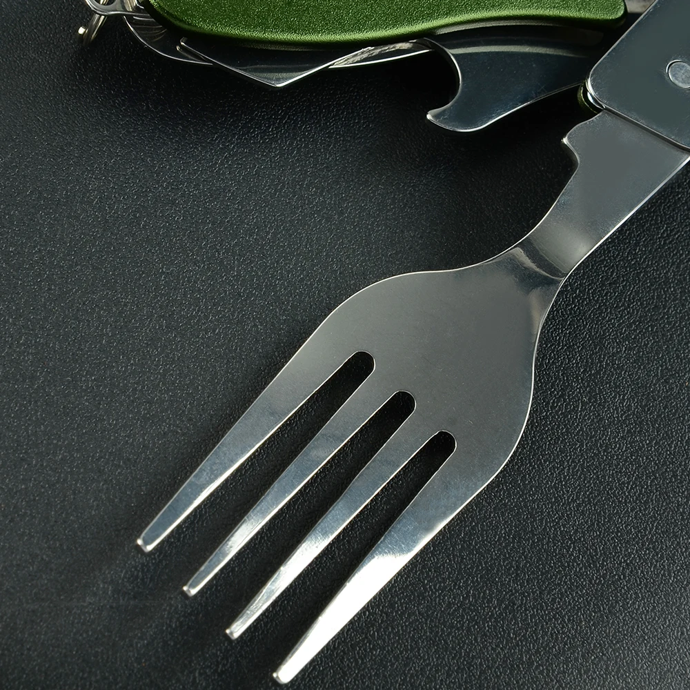 Damask цельная съемная структура уличная посуда с нож ложка Вилка открывалка для