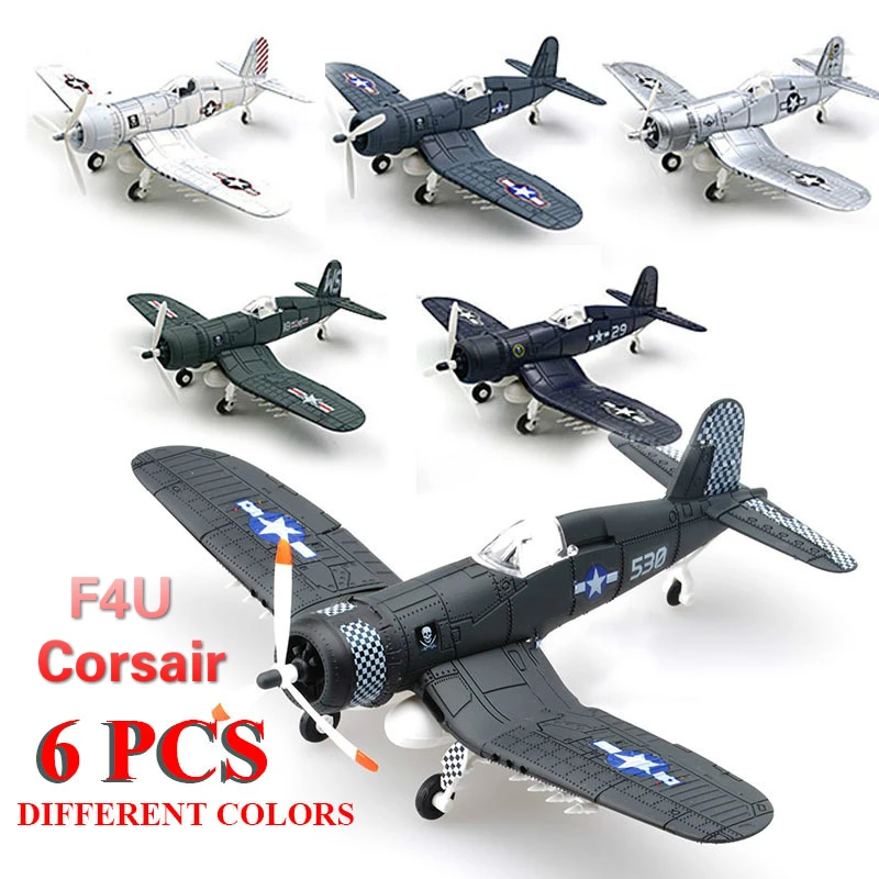 6 шт./компл. DIY военная модель F4U Corsair Fighter набор игрушек для детей сборка самолета