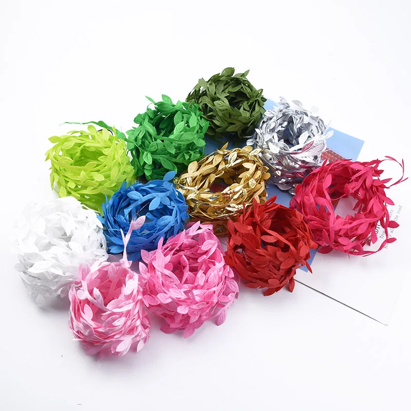 2/6/10 метров золотые серебряные листья шелковая лоза домашнее украшение ванной