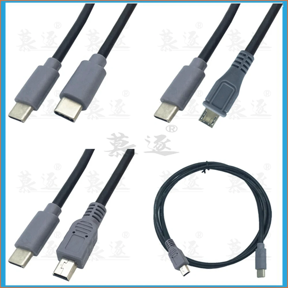 USB Type C 3 1 переходник типа папа в Mini & micro 5 Pin B адаптер OTG свинцовый кабель для