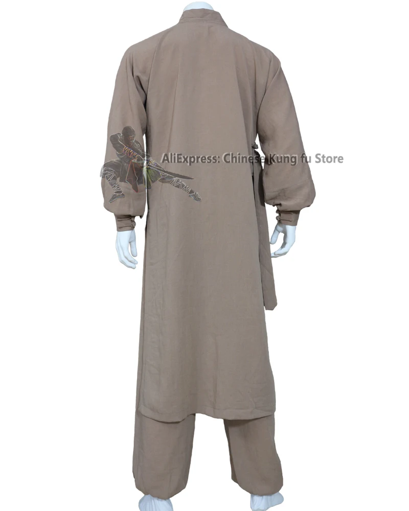 Традиционный китайский костюм кунг фу Wudang Shaolin Monk Robe Tai chi униформа для боевого