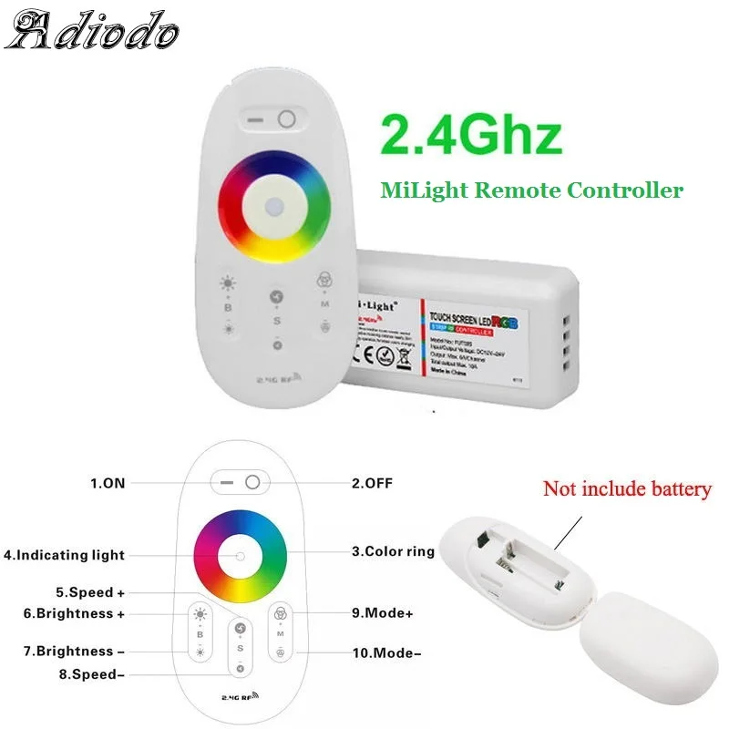 DC12V-24V 2 4G RF беспроводной сенсорный RGB контроллер GT666 Сенсорная панель Led Диммер для