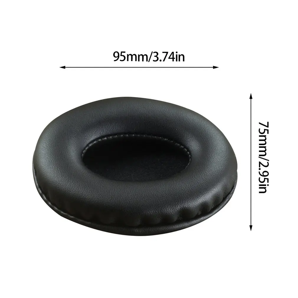 

Oval Earphone Ear Cushion Headset Earmuffs Leather Headphone Covers Earpads Ear Pads Ear Cups Replacement Cover Sponge Case