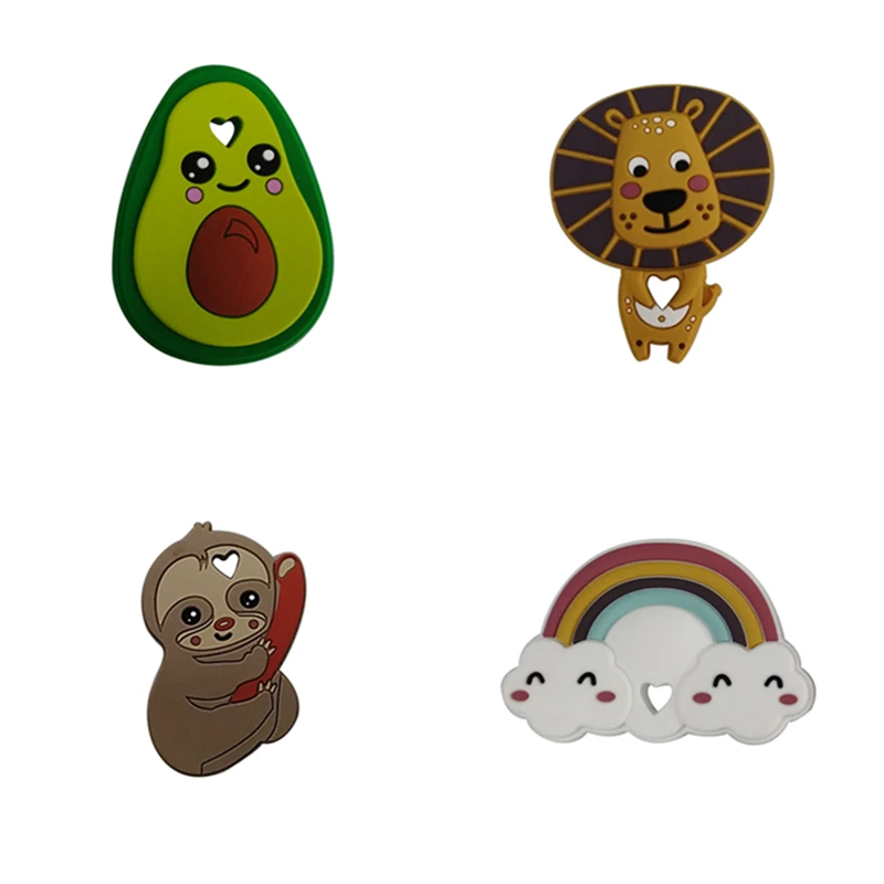 Новинка 2020 Прорезыватель для зубов авокадо Лев радуга сделай сам подвеска