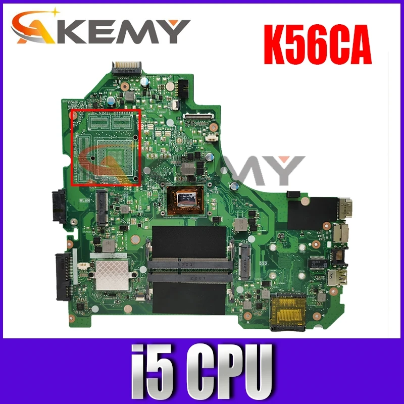 

K56CA Onboard i5 CPU Mainboard For ASUS S56C S56CM S550C S550CM K56CB A56C K56CA K56C K56CM laptop Motherboard 100% Tested