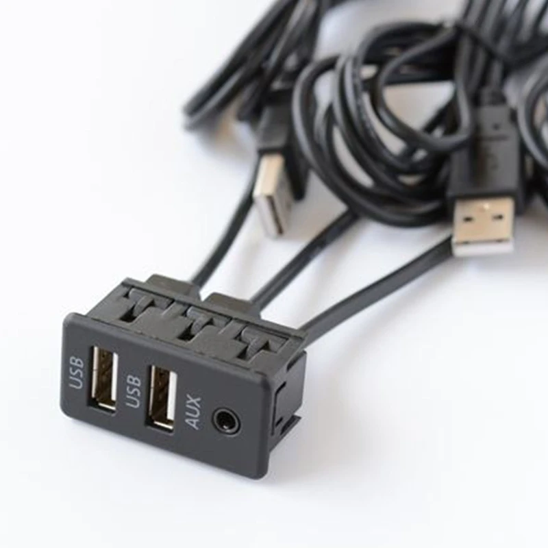 Утопленное крепление для автомобильной приборной панели с USB-портом 3 5 мм