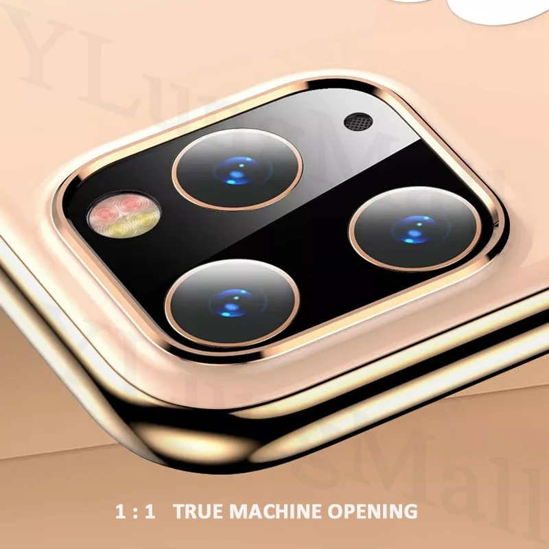 10 шт./лот Защитная пленка для задней камеры для iPhone 11 Pro Max из закаленного стекла металлическая задняя линза