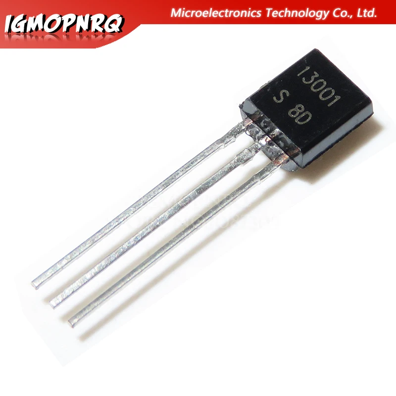100pcs MJE13001 13001 TO-92 600V 200MA NPN новый оригинальный транзистор