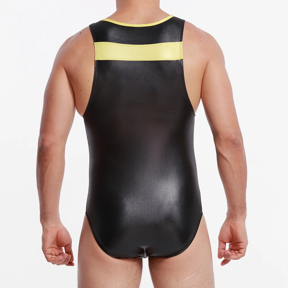 Мужские формочки из искусственной лакированной кожи боди для геев мужской