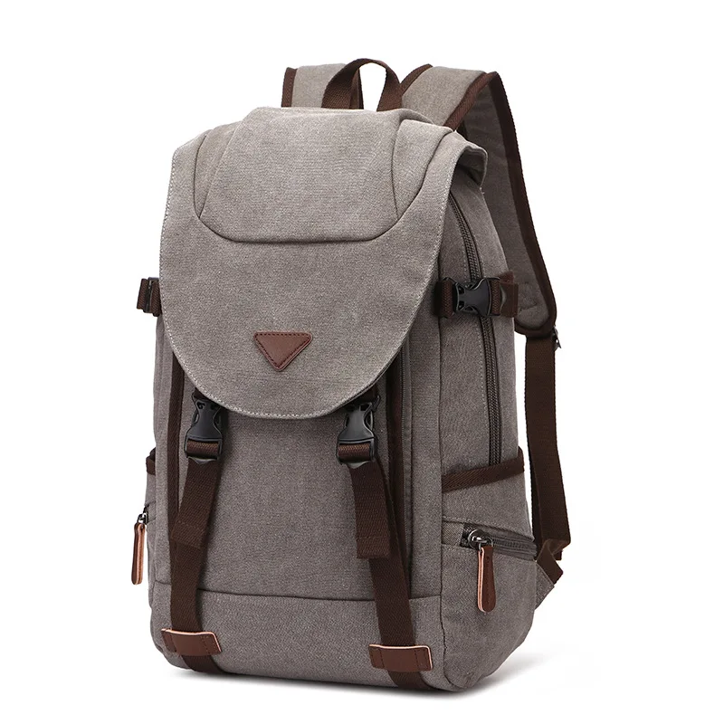 Новинка 2020 Холщовый Рюкзак Мужская водонепроницаемая сумка для ноутбука