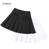women summer pleated skirts fashion high waist mini skirt harajuku preppy style female plaid skirts mini cute ladies girls skirt
