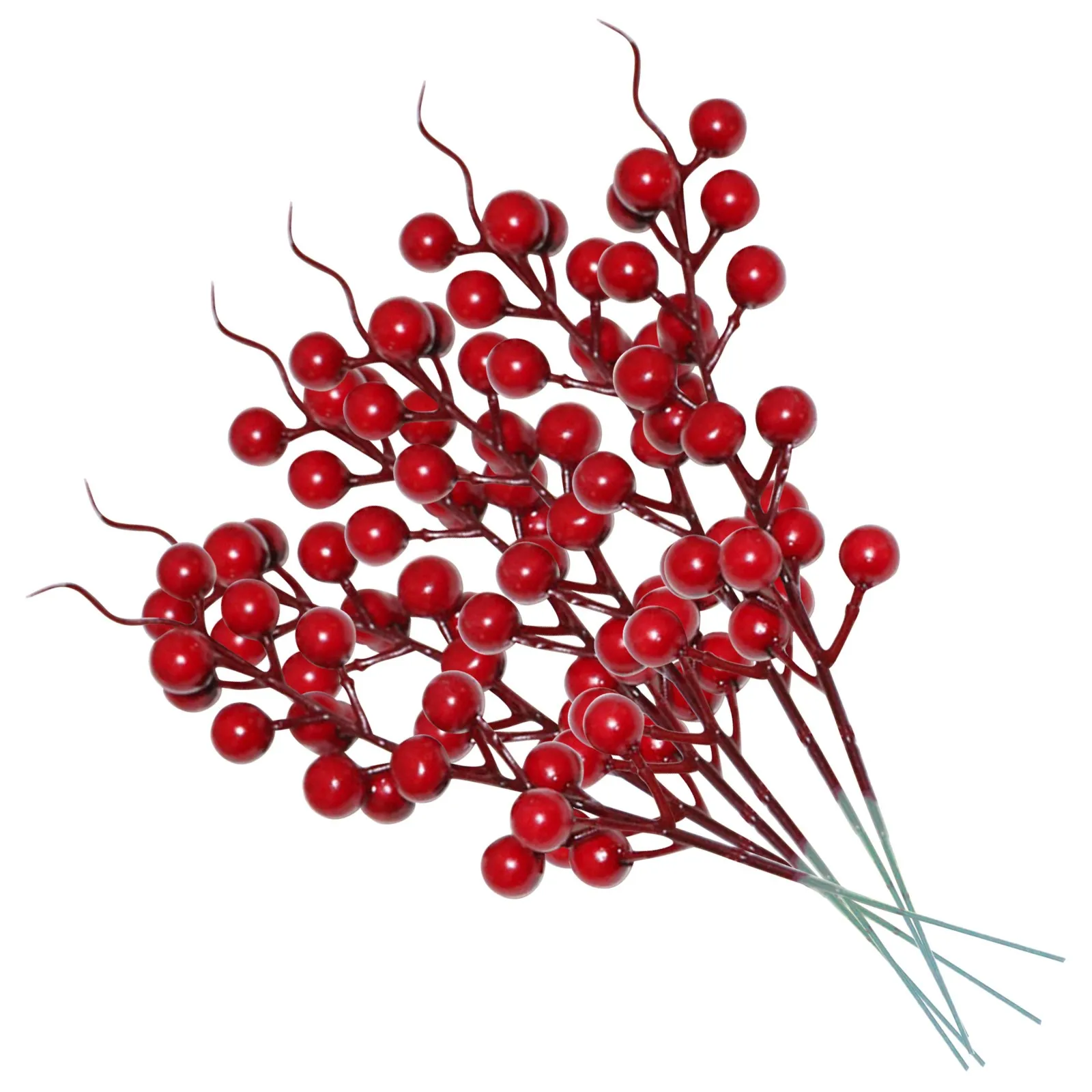Искусственные ягоды граната искусственные цветы Красная рождественская вишня