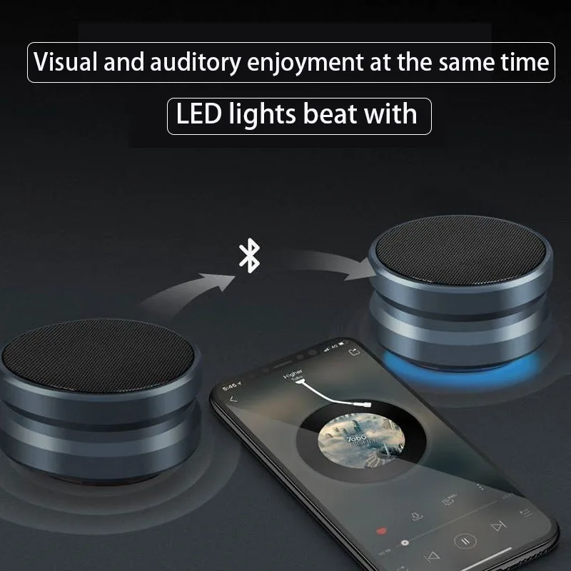 Новинка металлический Bluetooth динамик беспроводной мини-динамик вставной TF карта