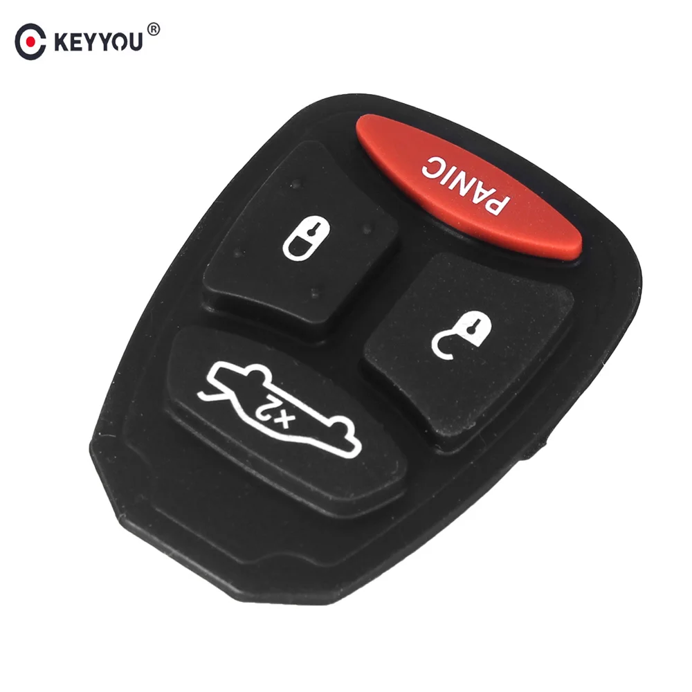 KEYYOU для Chrysler Dodge Jeep 4 кнопки дистанционного брелока Замена удаленных кнопок