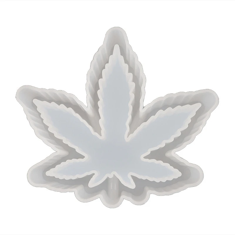 

2 Pcs Maple Leaf Ashtray Epoxy Resin Mold Jewelry Storage Box Tray Silicone Mould Handmade DIY Crafts Decorations Tool B36D