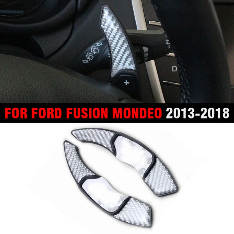 Pcmos весло рулевого колеса в стиле углеродного волокна для Ford Fusion Mondeo