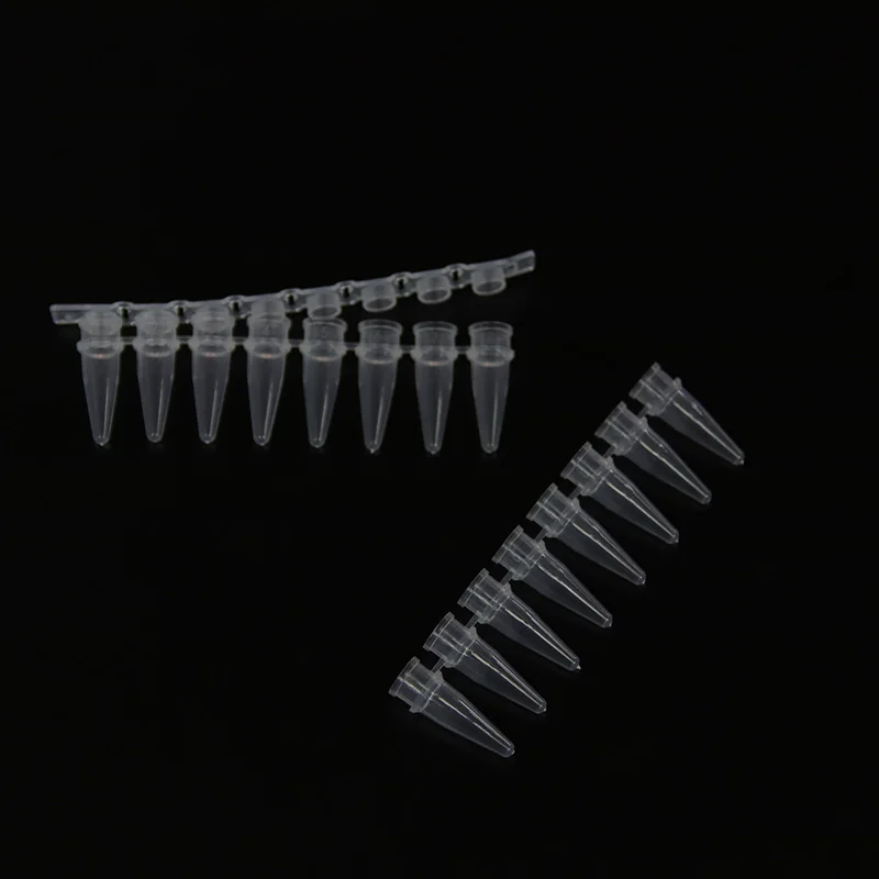 200 набор 0 2 мл 8 полос пцр трубка центрифуга белая пластиковая с крышкой