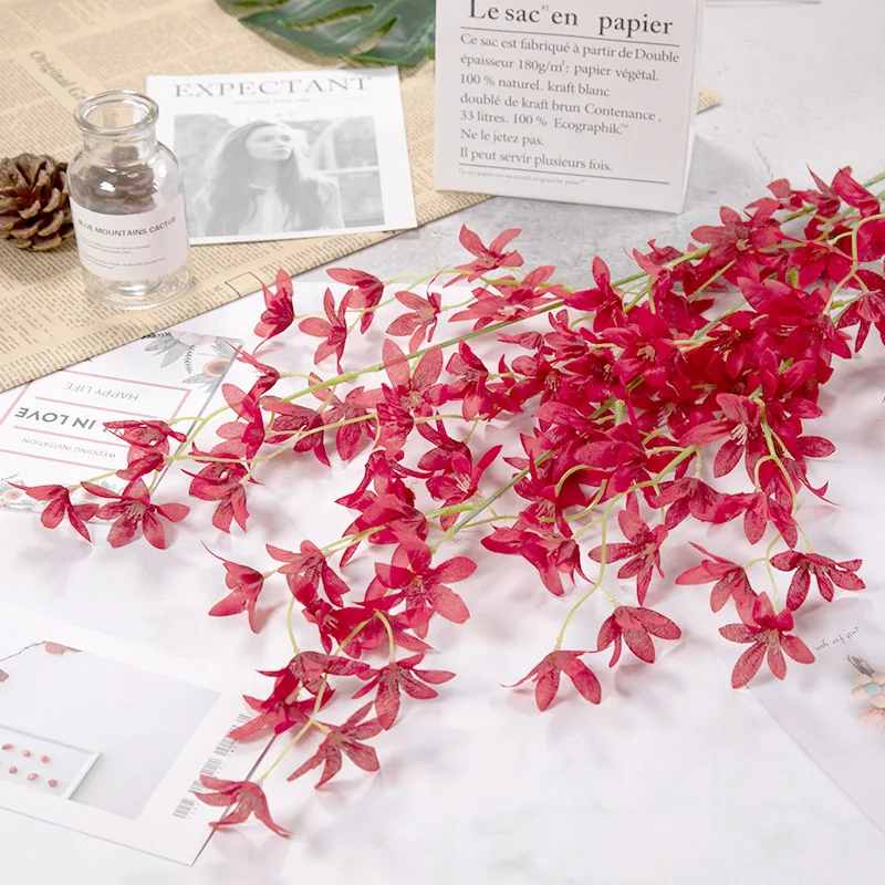 

Artificial Orchid high Quality Silk Oncidium Valentine's Day Handmade Gift Beautiful Wedding Party Garden Home Table Decoration