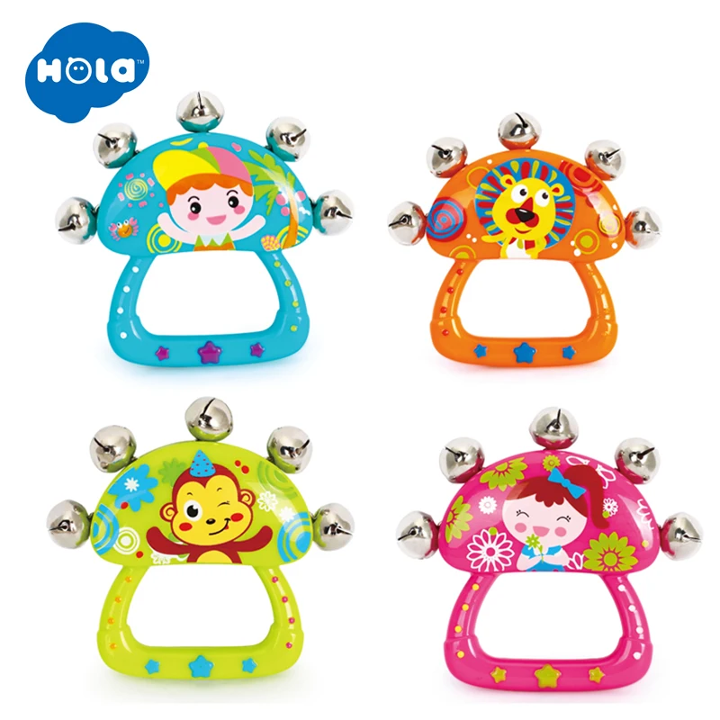 HOLA TOYS 3102E детские погремушки музыкальная игрушка ручной Колокольчик для детей