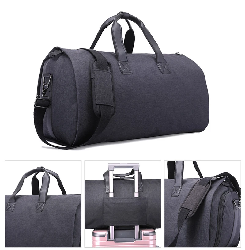 Koop Brilljoy Mannen Grote Reistas Schouderriem Sporttas Opvouwbare Business Mode Carry On Opknoping Kleding Organisator Handtassen