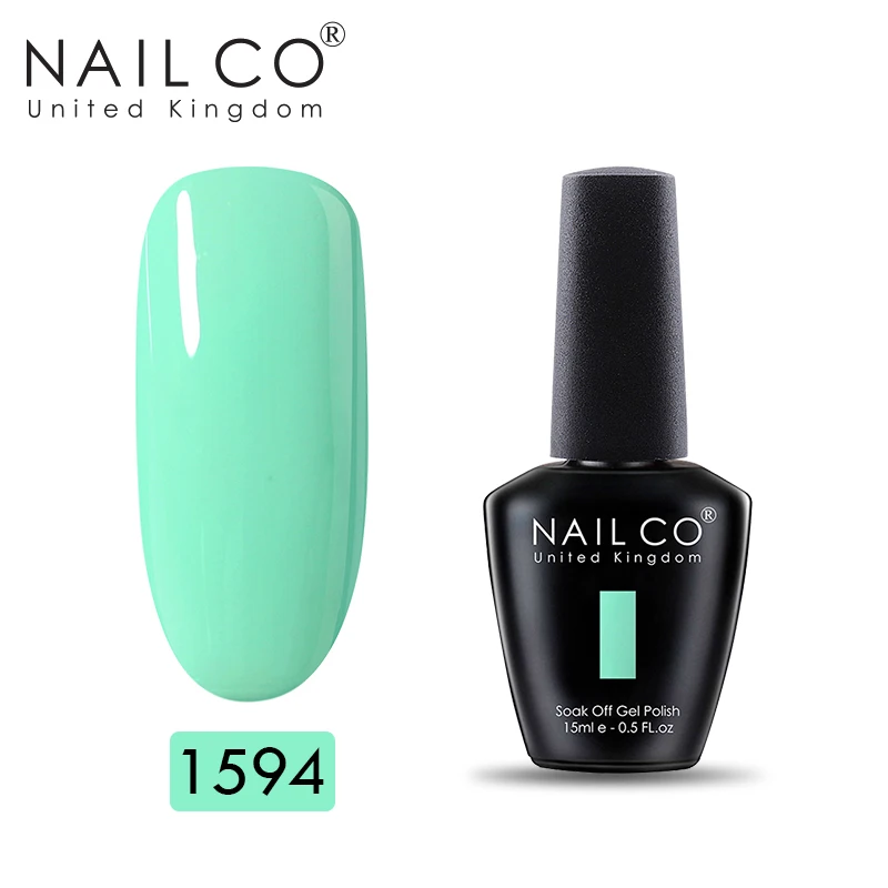 Набор для маникюра NAILCO Green СВЕТОДИОДНЫЙ УФ гель ногтей блестящий украшения