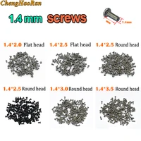 1bag 100pcs flat round replacement full screw set for antroid phone smartphone universal screw 1 4 x 2 0 2 5 3 0 3 5 mm kit