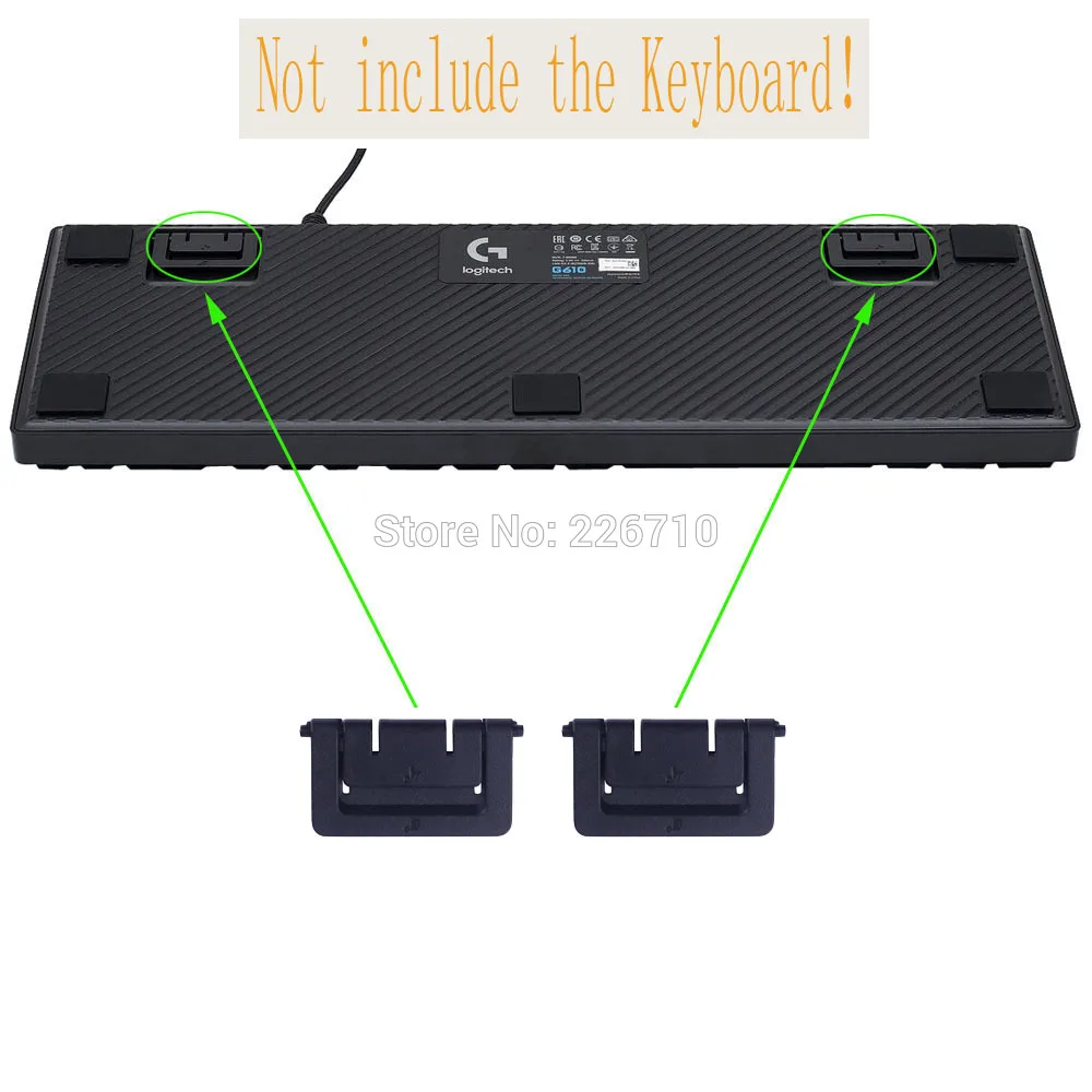 

HUYUN Original Replacement plastic Stand/Bracket/Rack for Logi.tech G610/G810/G Pro Mechanical Gaming Keyboard