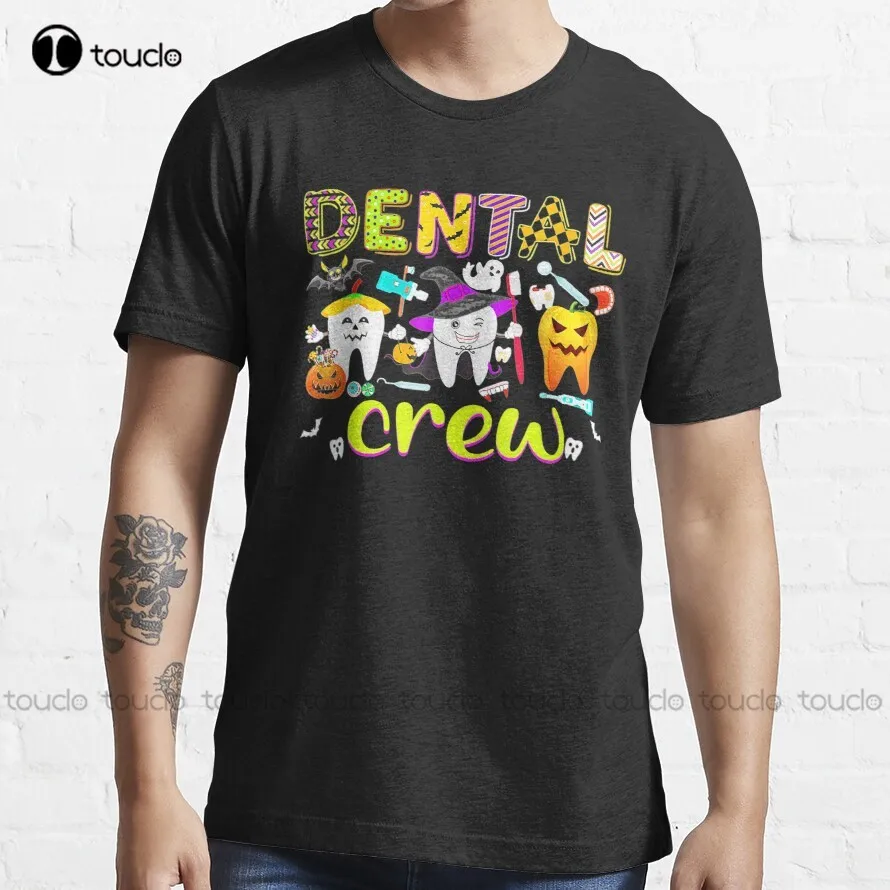 

Dental Boo Crew T-Shirt White Womens Shirt Custom Aldult Teen Unisex Digital Printing Tee Shirt Fashion Funny New Xs-5Xl