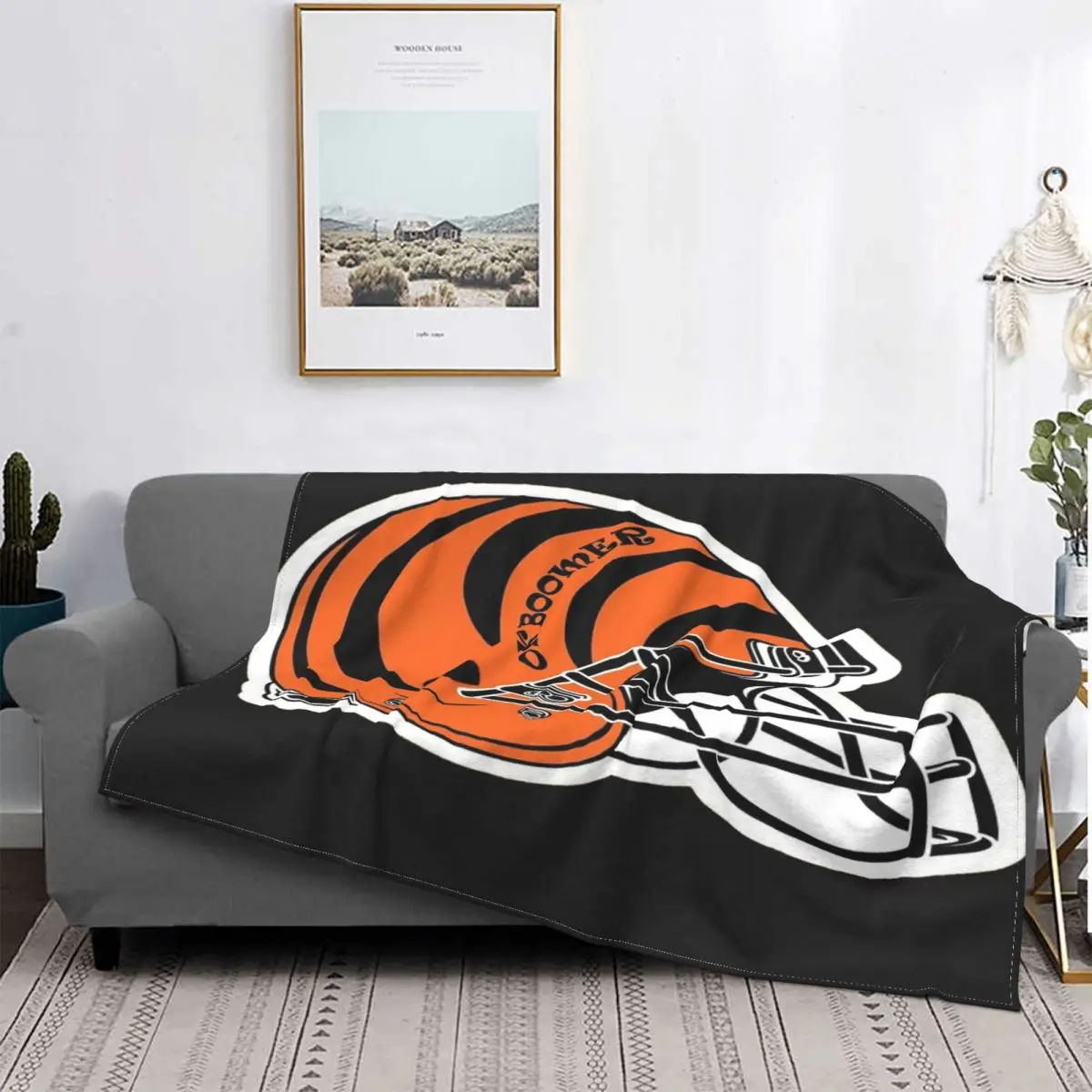 

Ok Boomer - Cincinnati Bengals Helmet Blanket Bedspread Bed Plaid Bed Cover Sofa Blankets Hoodie Blanket Bedspreads For Beds