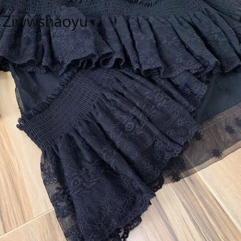 Ziwwshaoyu Подиум Boho Woemn's Mesh Мини платья изысканная вышивка необычное платье для вечеринки