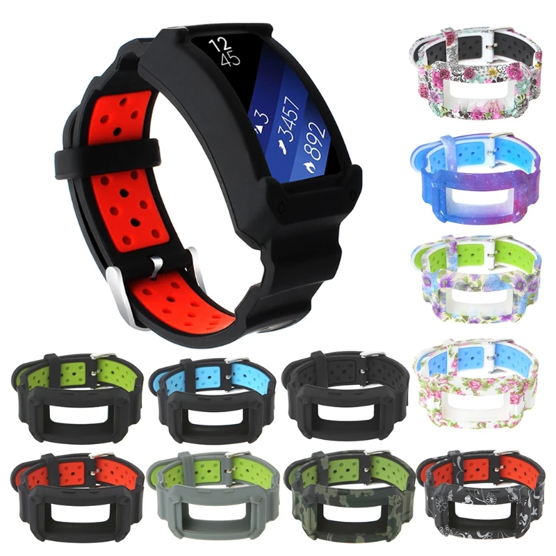

Новый Силиконовый ремешок для наручных часов для коробка передач с Fit2 Pro фитнес Ремешки для наручных часов, ремешок на запястье для Samsung Gear Fit...