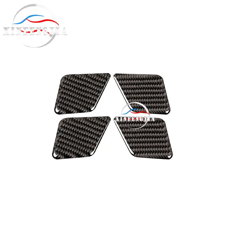 

Real Carbon Fiber Car Interior Door Bowl Trim Cover Inner Handles Decorate For Mercedes-Benz C Class W204 08-14