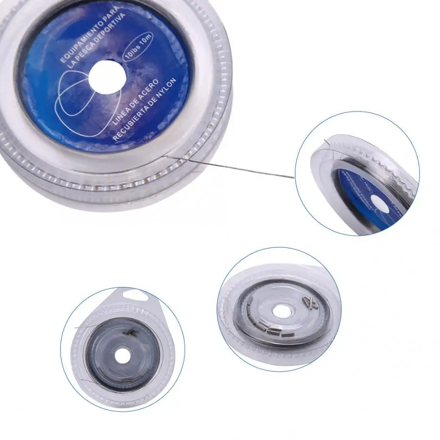 Рыболовная проволока 10 м 7 нитей высокопрочная стальная для морской рыбалки