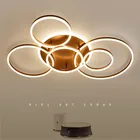 Потолочная Светодиодная лампа в новом стиле для гостиной, креативный роскошный алюминиевый круглый светильник для потолка, декоративная лампа для отеля, клуба