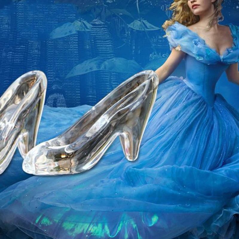 

Прозрачные Акриловые тапочки принцессы, прозрачные туфли на высоком каблуке, фигурка обуви, украшение, держатель для конфет, декор для свад...