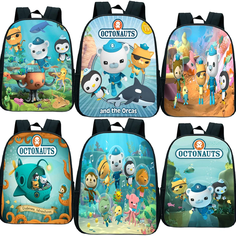 Octonauts backpack kids Kindergarten Bags Children School bag Kindergarten Backpack Babies Cartoon Book bag Kids Daily Mochila