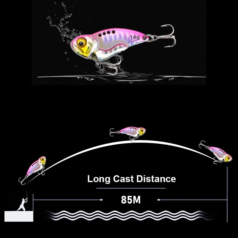 1 шт., Рыболовная Приманка 7 г10 г12 г14 г20 г Sinking Vibration Fishing Lures Artificial For Bass Perch Fishing (art.: 3920bde0874df) - 3920bde0874df